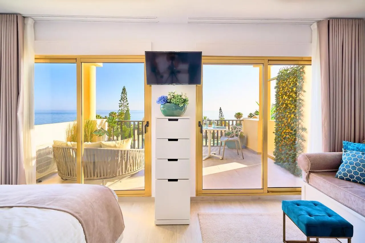 Lägenhet Honeymoon Corner Suite, Sun-All-Day Terrace On The Best Beach Of Marbella